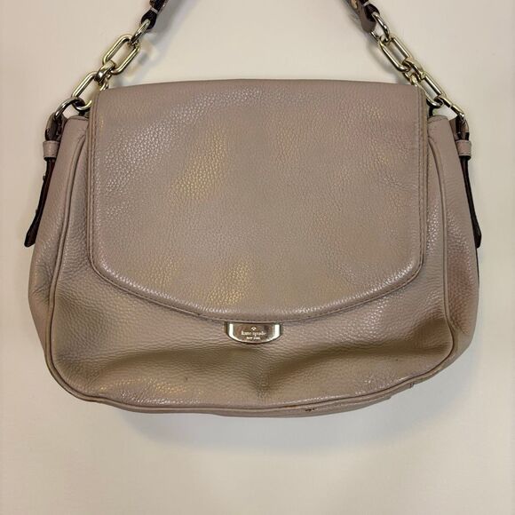 Kate Spade Cream Leather Medium Sized Shoulder Purse - Picture 3 of 7